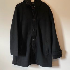 NWT John Varvatos Anorak Black Fall/winter coat, M